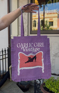 GGV ruffle tote (purple)